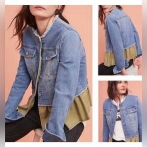 Pilcro and the Letterpress Denim Jacket Size Large